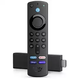 Amazon Fire TV Stick with its voice remote